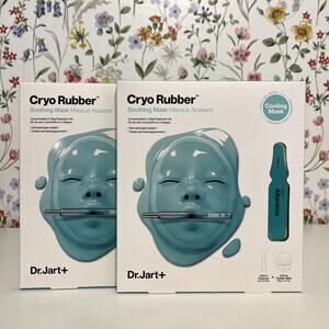 NEW Dr. Jart+ Cryo Rubber Soothing Face Masks Set of 2